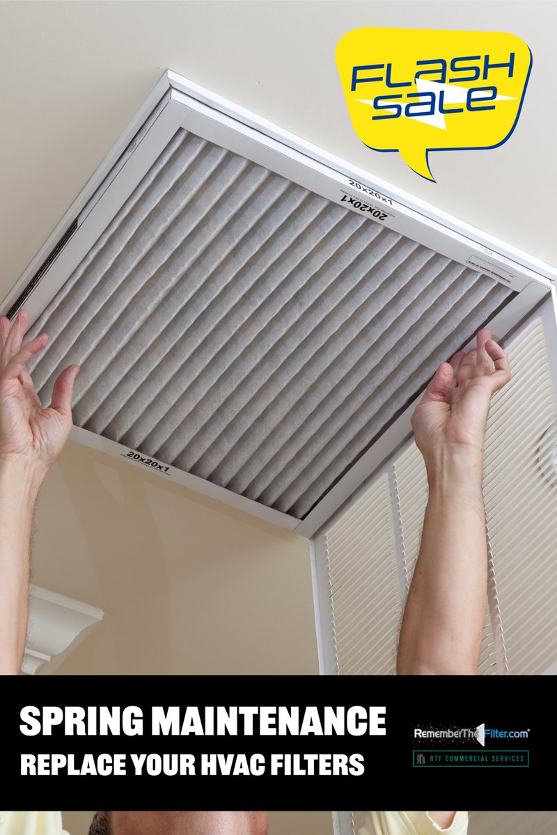 TheFilterPro's tweet photo. Spring into clean air with our Maintenance Flash Sale at https://t.co/bJGv4VdpoC! Save big on HVAC filters to keep your home fresh. Check out the deals and stock up today! #SpringMaintenance #CleanAir #RememberTheFilter https://t.co/d5hVro9r0N