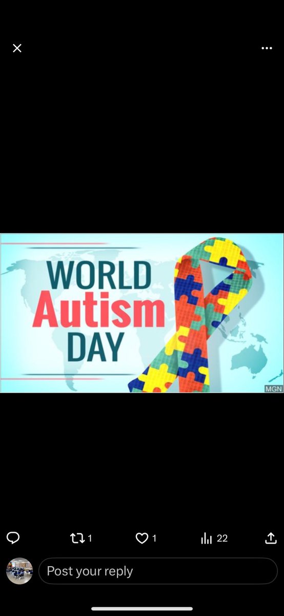 Wear BLUE tomorrow for Autism awareness Day!!!