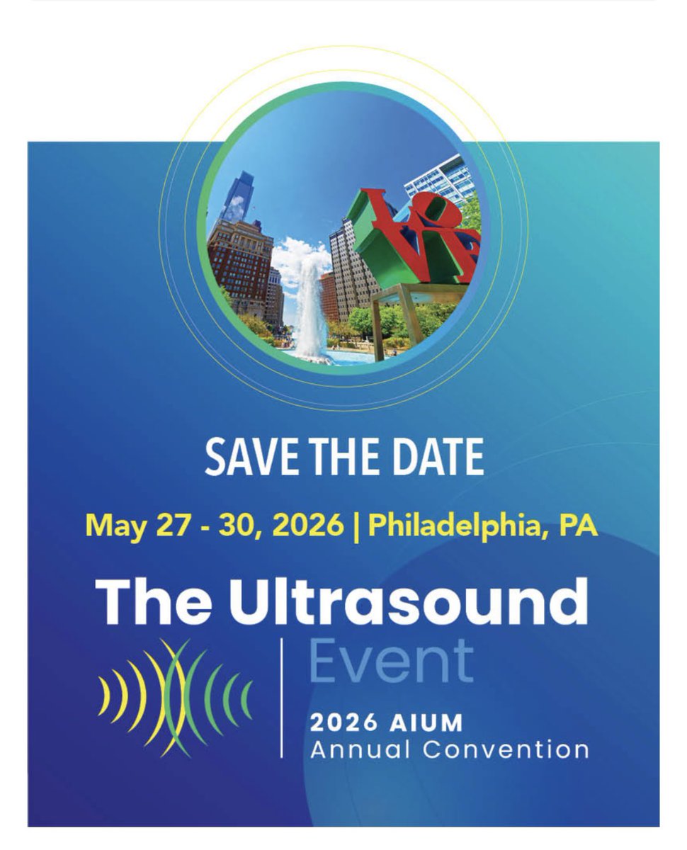 Aylin Tahmasebi (@aiologist) on Twitter photo That’s a wrap on an amazing #AIUM2025!
<a href="/AIUMultrasound/">AIUM Ultrasound</a> comes to Philly next year! 🔔
📅 Save the date:
#SeeYouInPhilly #GoBirds #CityOfBrotherlyLove #GoEagles #Hoagie #Cheesesteak That’s a wrap on an amazing #AIUM2025!
<a href="/AIUMultrasound/">AIUM Ultrasound</a> comes to Philly next year! 🔔
📅 Save the date:
#SeeYouInPhilly #GoBirds #CityOfBrotherlyLove #GoEagles #Hoagie #Cheesesteak