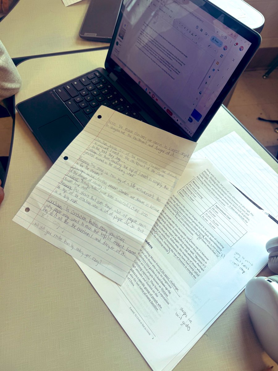 Andrea Harris (@and_mrsharris) on Twitter photo Had a great day modeling an Extended Constructed Response (ECR) with some 8th graders <a href="/TravisMSBobcats/">Travis Bobcats</a>! We broke down the prompt, crafted a thesis, drafted, and revised—step by step. When we make writing manageable, students gain confidence! ✍️ 💪 Had a great day modeling an Extended Constructed Response (ECR) with some 8th graders <a href="/TravisMSBobcats/">Travis Bobcats</a>! We broke down the prompt, crafted a thesis, drafted, and revised—step by step. When we make writing manageable, students gain confidence! ✍️ 💪