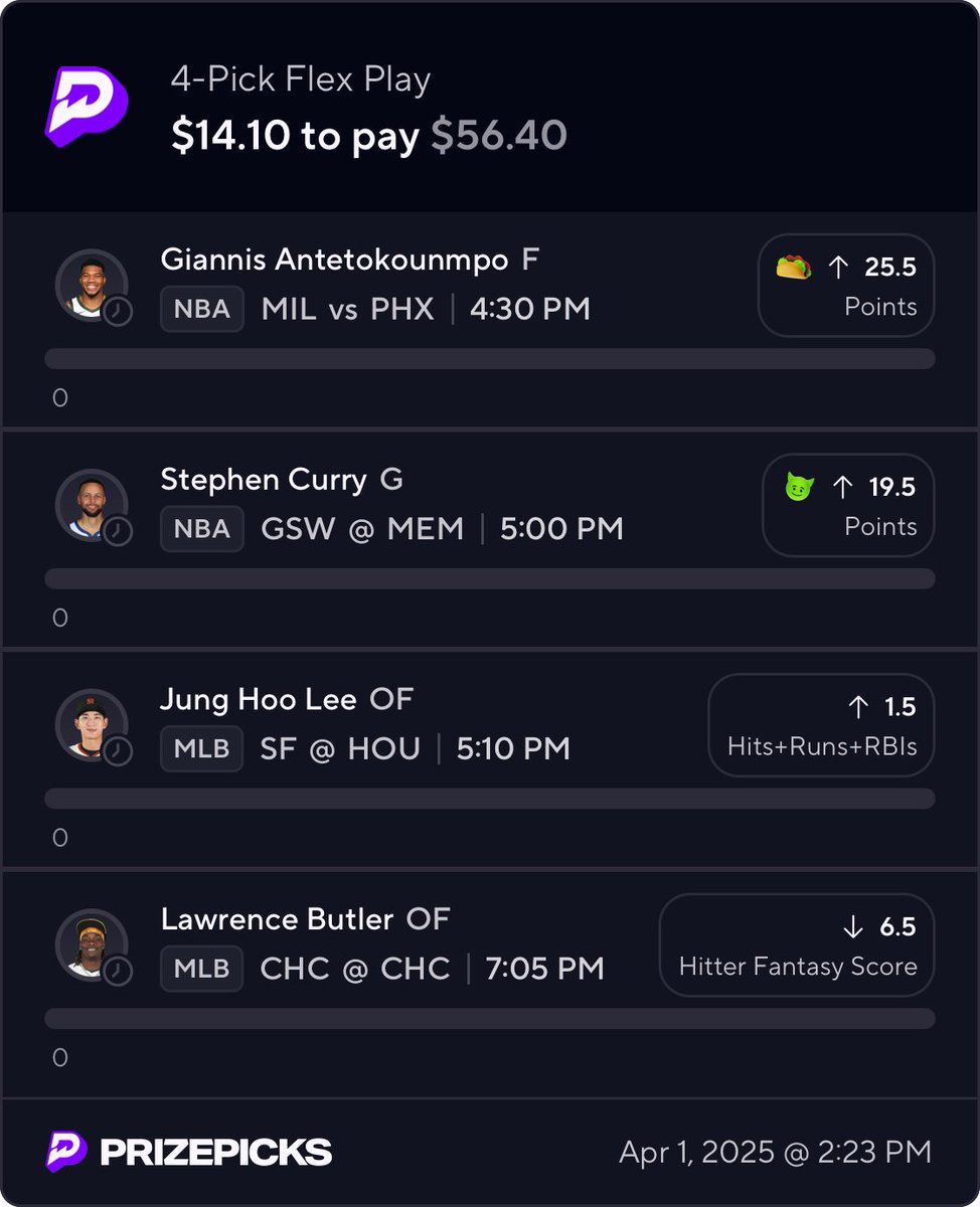 hope day 2 doesn’t let me down 😶‍🌫️

march record: 0-1

prizepicks.onelink.me/gCQS/shareEntr…