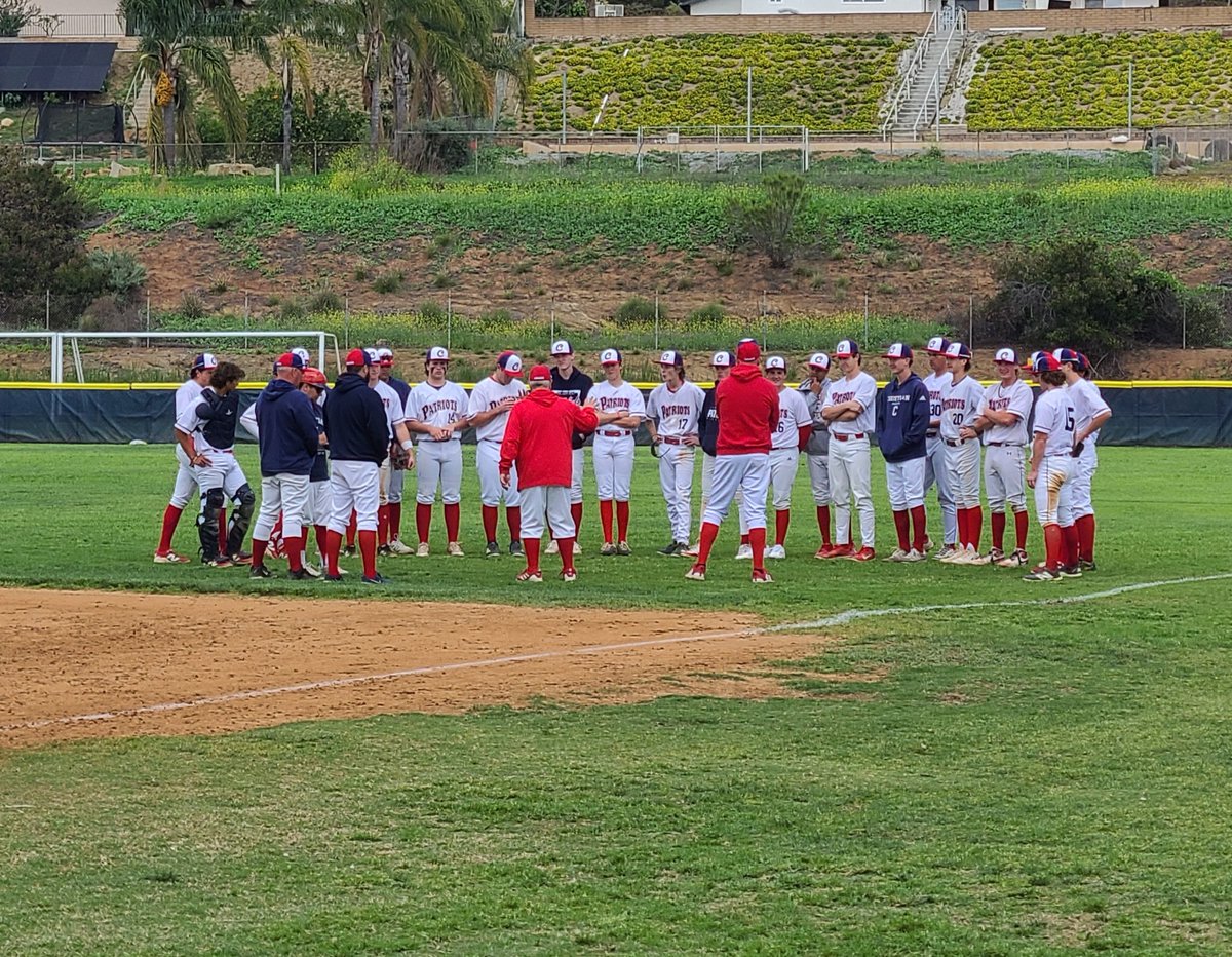 Patriots go to 8-2 on season with a 6-4 win over Lone Peak (UT).

Benji Molina was 2-3 with 2B, 2RBI and 2R.

M. Villalva (2-3, RBI, R)
B. Casey (2-4, 2B, 2RBI, R)

L. Rook (6IP, 9H, 3K, 3R, BB)