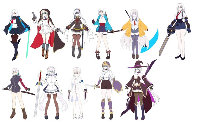 ハチマキの子は描きなおすけど、一応11人まで形にはなった。あと3人。 