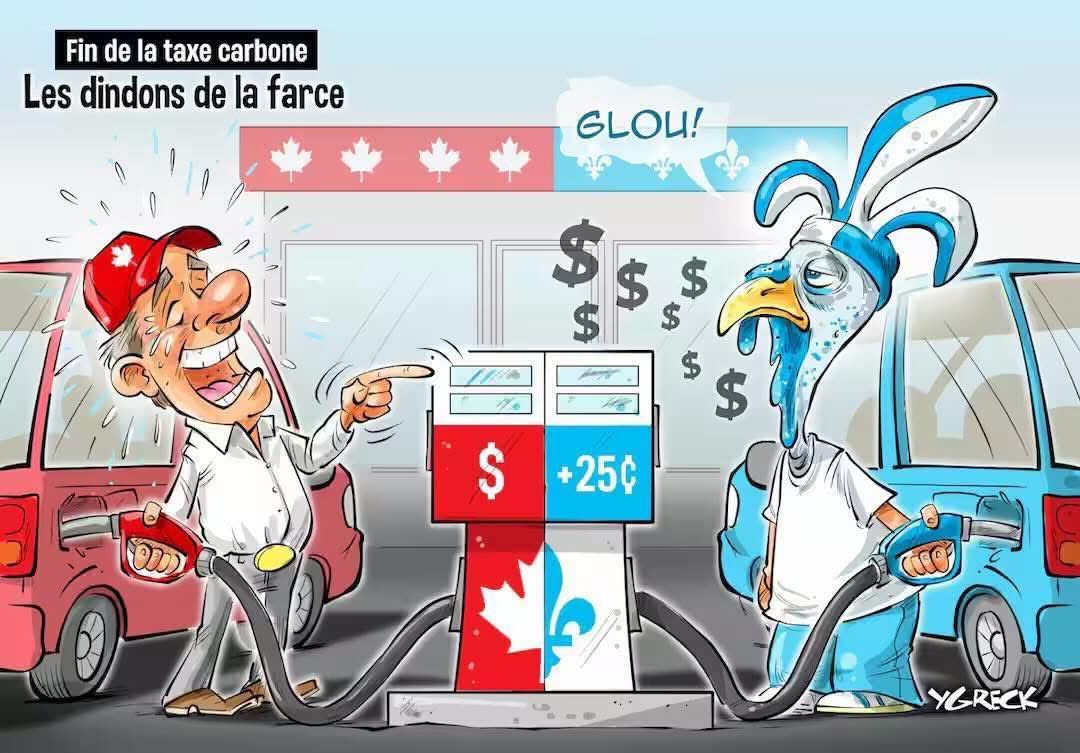 Pendant que les Québécois passent pour les dindons de la farce avec le prix de l’essence plus élevé ici que partout ailleurs en Amérique, le temps est venu de se poser de sérieuses questions sur la bourse carbone.

Combien ça coûte aux contribuables québécois depuis plus de 10