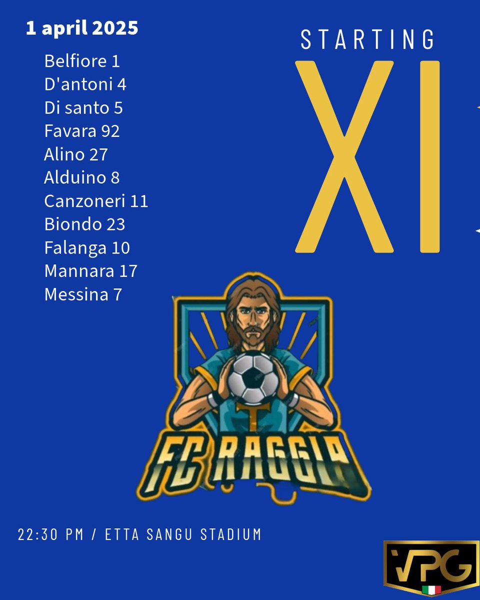 FC Raggia (@fcraggia) on Twitter photo ๐<a href="/VPGItaly/">VPG Italy ๐ฎ๐น</a>
๐ฆ22:40 PM
๐<a href="/SoulMedusa/">Miyua</a> 2-2โ
โฝ๏ธ<a href="/Messina_7/">Messina 7</a>
โฝ๏ธ<a href="/Mannara_17/">Mannara_17</a>
๐น<a href="/Messina_7/">Messina 7</a>
๐น<a href="/Canzoneri_11/">Z Ninja n1</a> ๐<a href="/VPGItaly/">VPG Italy ๐ฎ๐น</a>
๐ฆ22:40 PM
๐<a href="/SoulMedusa/">Miyua</a> 2-2โ
โฝ๏ธ<a href="/Messina_7/">Messina 7</a>
โฝ๏ธ<a href="/Mannara_17/">Mannara_17</a>
๐น<a href="/Messina_7/">Messina 7</a>
๐น<a href="/Canzoneri_11/">Z Ninja n1</a>