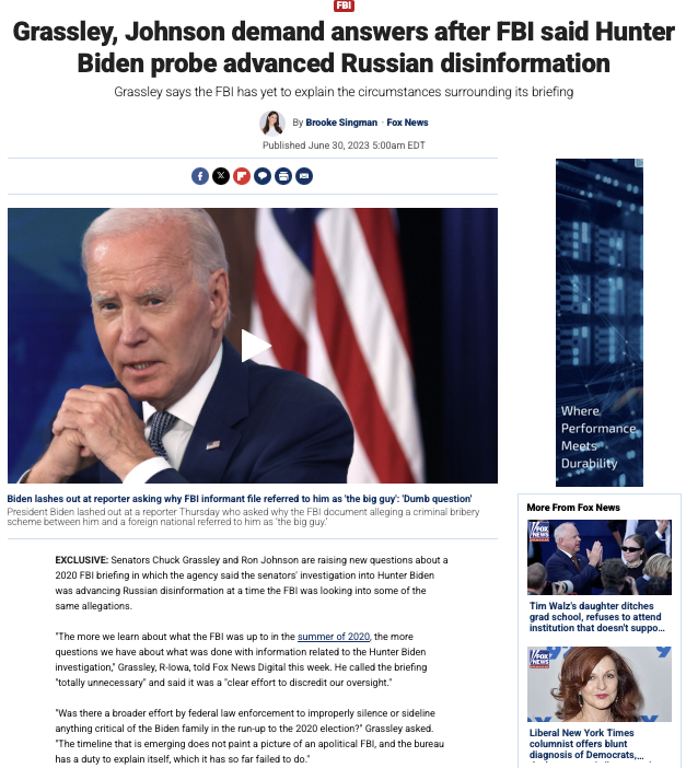Michael Shellenberger (@shellenberger) on Twitter photo One FBI employee involved in the cover-up of the Hunter Biden laptop was Bradley Benavides (ctr-intel div). Weeks earlier he played key role in an apparent FBI scheme to smear <a href="/SenRonJohnson/">Senator Ron Johnson</a> & <a href="/ChuckGrassley/">Chuck Grassley</a> — who were investigating Hunter — as tools of Putin. Sinister. One FBI employee involved in the cover-up of the Hunter Biden laptop was Bradley Benavides (ctr-intel div). Weeks earlier he played key role in an apparent FBI scheme to smear <a href="/SenRonJohnson/">Senator Ron Johnson</a> & <a href="/ChuckGrassley/">Chuck Grassley</a> — who were investigating Hunter — as tools of Putin. Sinister.