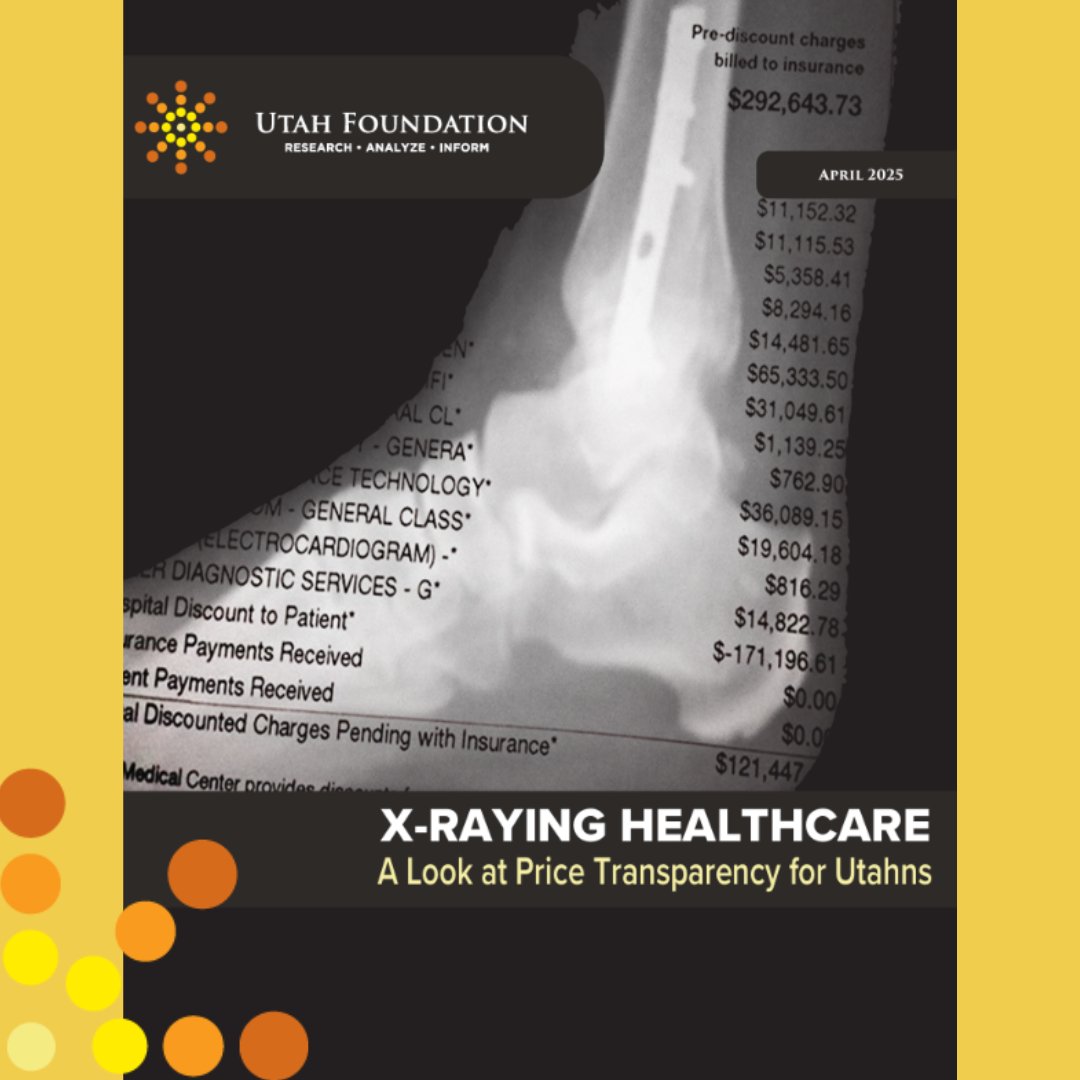 Do you know what visiting a medical provider will cost you? Let's talk about policy options in our new healthcare transparency report: utahfoundation.org/reports/x-rayi…