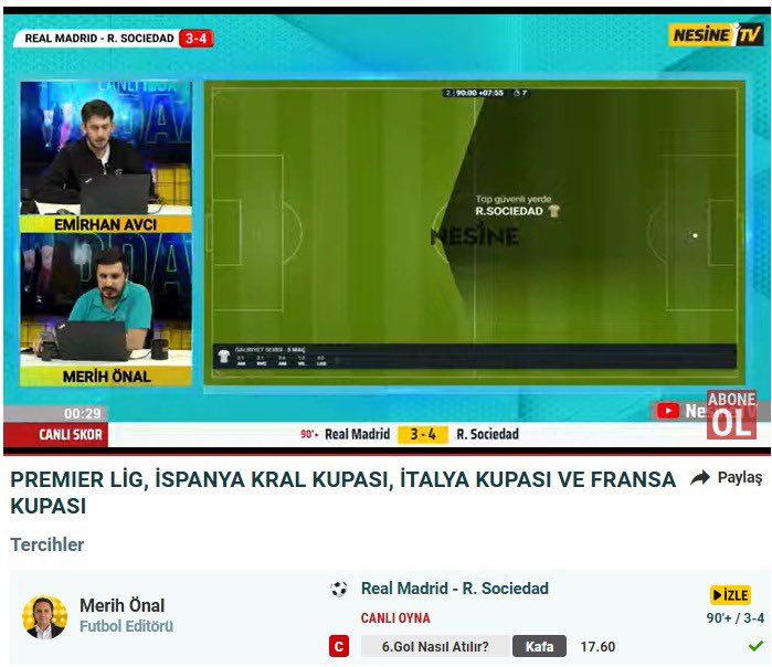 Yüksek oran severiz. Çift hane yüksek orana bayılırız. <a href="/Nesinecom/">Nesine</a>