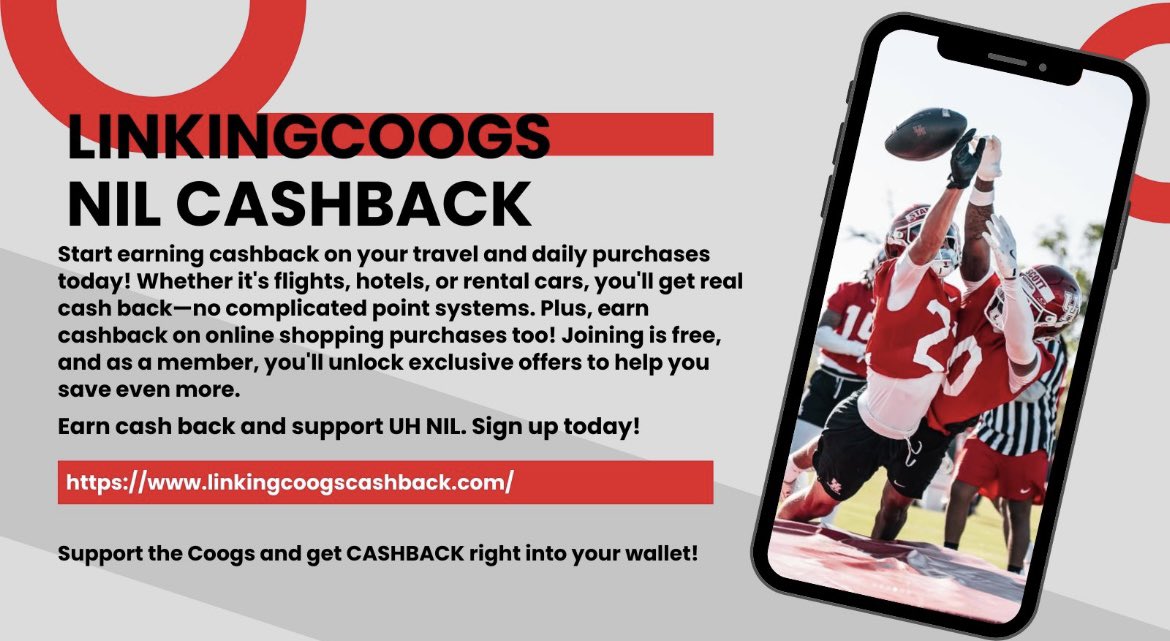 Harvey Broussard ||| ✞ (@thabeast_3) on Twitter photo Hey Coogs! Be sure to register today with the <a href="/linkingcoogs/">LinkingCoogs</a> NIL Cashback Program to start earning discounts and cashback on purchases! 🔗Click the link to sign up! linkingcoogscashback.com Hey Coogs! Be sure to register today with the <a href="/linkingcoogs/">LinkingCoogs</a> NIL Cashback Program to start earning discounts and cashback on purchases! 🔗Click the link to sign up! linkingcoogscashback.com