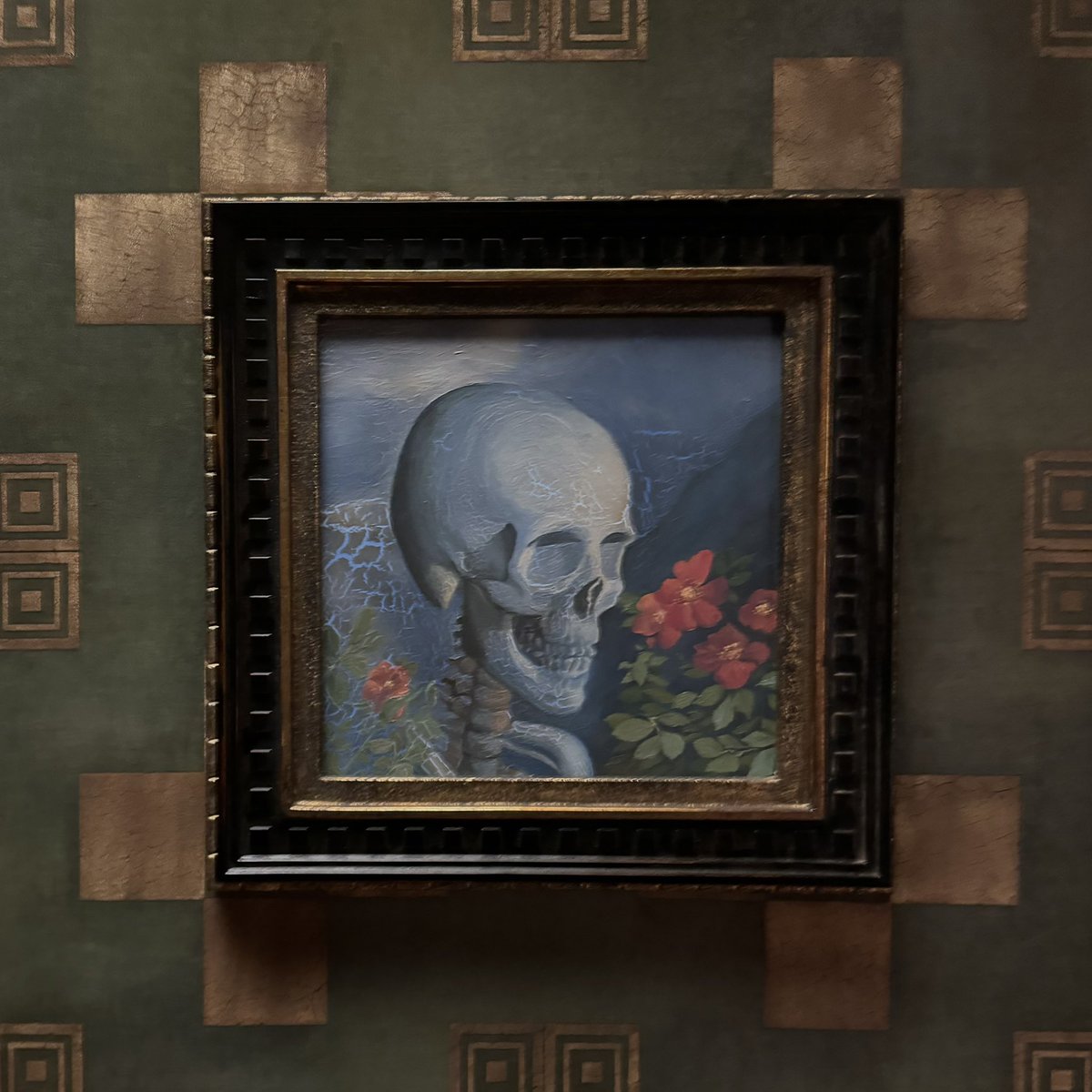 torfi_F_Olafss's tweet photo. Painter Kristoffer @Zetterstrand , who made the original @minecraft pixel paintings, let us make non pixelated versions for @aminecraftmovie . Set dressers used elements of his actual oil paintings. This one is from a piece he did in 2009 called “Moonlight Installation”. https://t.co/BSUJirdAxC