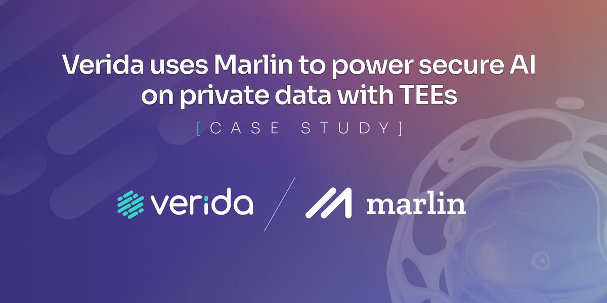 As AI and dApps evolve, they unlock a future where your personal AI agent can manage tasks for you — securely and privately.

But to make that future real, AI needs access to your private data… without exposing it.

Here’s how Verida + <a href="/MarlinProtocol/">Marlin</a> make that possible 👇🧵