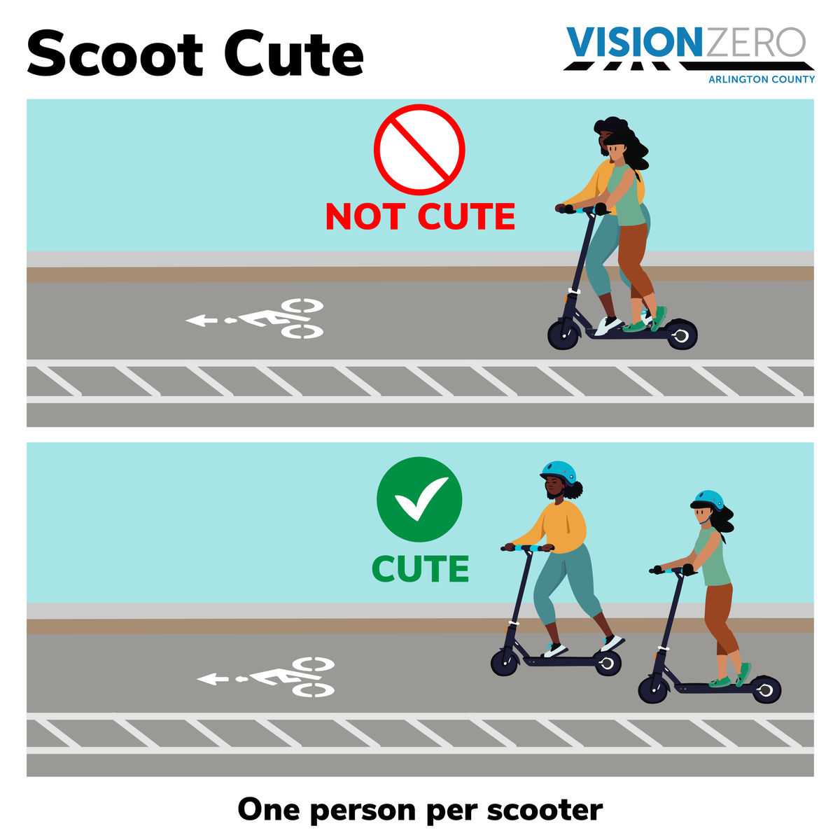 🃏Happy April Fool's Day!
🛴Don't be a FOOL - SCOOT CUTE!
➡️Follow these 4 safety tips: 
1.Use a bike lane (when present) 
2.Ride with 1 person per scooter
3.Park the scooter out of the way
4.Wear a helmet 
🛑ow.ly/44ou50VsLST
<a href="/ArlingtonDES/">Arlington Department of Environmental Services</a> <a href="/CarFreeDiet/">Car-Free Diet</a> #VisionZero