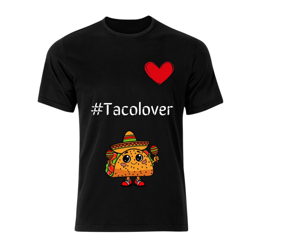 GanaconGrokMX's tweet image. ¡Nueva playera creada con Grok! ‘Taco Lover ’ ¿La comprarías por 200 pesos? ¡Dime qué te parece! #ComidaMexicana #ModaMX