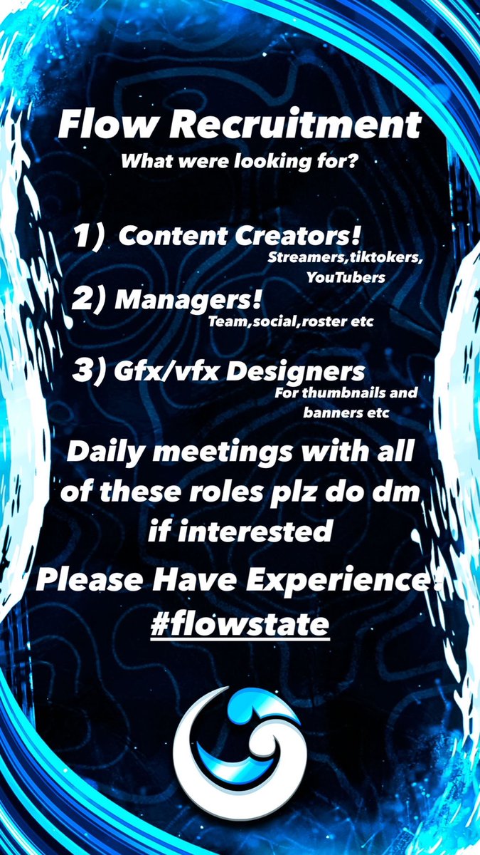 _FlowGgs's tweet image. Recruitment!!