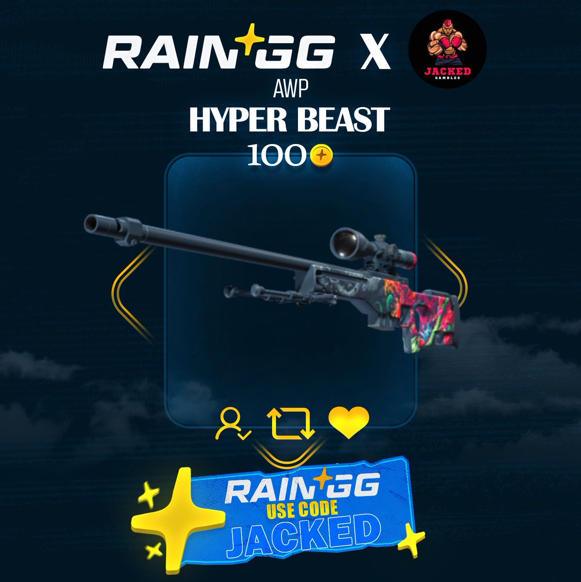 jackedgambles's tweet photo. 💵$100 GIVEAWAY💵

To celebrate @raindotgg Easter Calendar and the 100k monthly race they are currently running!

To enter:
✅Follow @jackedgambles &amp; @raindotgg 
✅Retweet
✅Tag a friend

Will roll in 7 days, Good luck ❤️ https://t.co/Wh5u7fiUhC