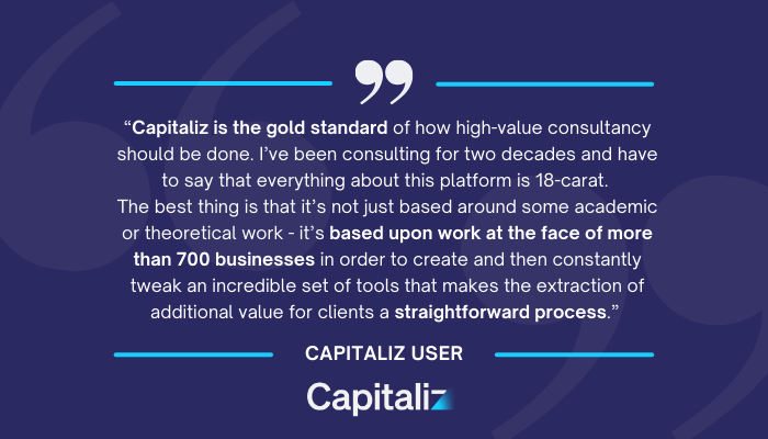 We're thrilled to hear such positive feedback! 💙 For a closer look at the Capitaliz platform, book an intro call on our website: hubs.li/Q03fqcCr0

#TestimonialTuesday #ValueAcceleration #Capitaliz