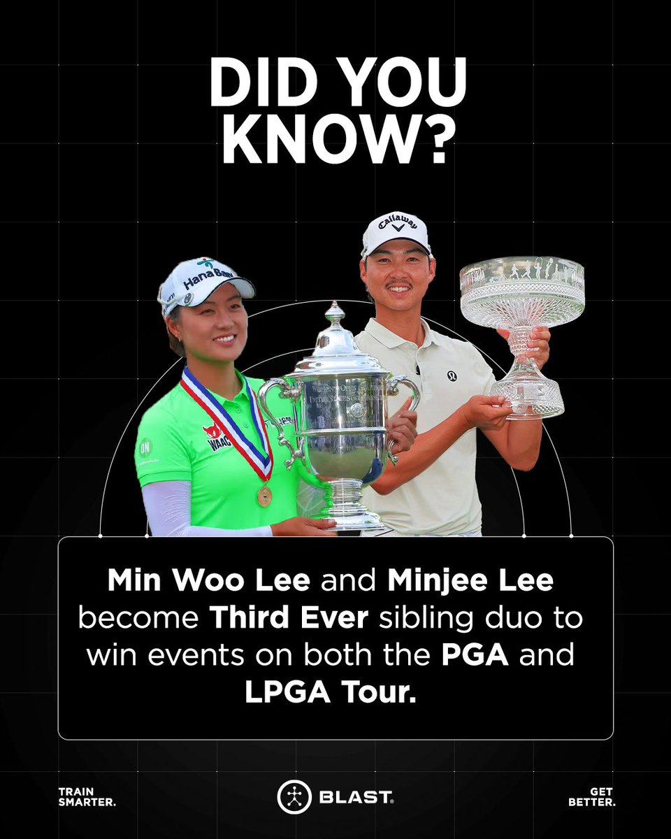 Blast Golf (@blast_golf) on Twitter photo Min Woo Lee and Minjee Lee are just the third pair of siblings to earn titles on the <a href="/PGATOUR/">PGA TOUR</a> and <a href="/LPGA/">LPGA</a> Tour, respectively!
@minwoo27lee clinched his first win at the Houston Open (@tchouopen) last weekend while <a href="/minjeegolf/">Minjee Lee</a>'s most impressive win is her 2022 <a href="/uswomensopen/">U.S. Women's Open</a>! #golf Min Woo Lee and Minjee Lee are just the third pair of siblings to earn titles on the <a href="/PGATOUR/">PGA TOUR</a> and <a href="/LPGA/">LPGA</a> Tour, respectively!
@minwoo27lee clinched his first win at the Houston Open (@tchouopen) last weekend while <a href="/minjeegolf/">Minjee Lee</a>'s most impressive win is her 2022 <a href="/uswomensopen/">U.S. Women's Open</a>! #golf