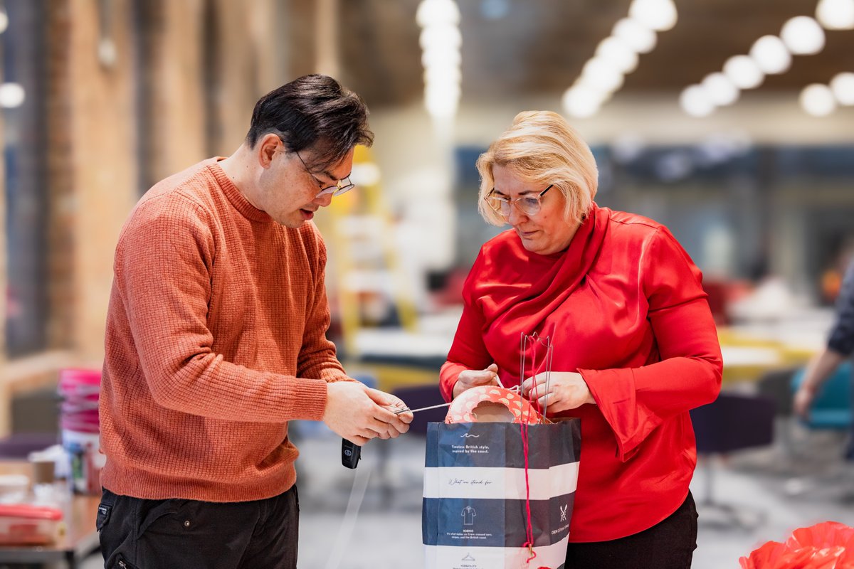 Volunteers are beautiful people who give their time, effort to the community - in the picture Keith and Rica helping to decorate the hall before event
@taichicommunity #socialinclusion #wellbeing 
<a href="/ChinesePTBO/">Chinese Community in Peterborough</a> <a href="/ChineseWomenPB/">ChineseWomenPTBO</a>