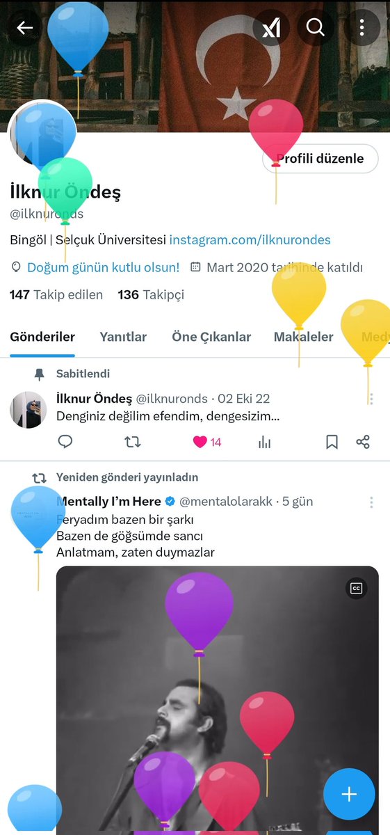 Bugün de baloncuklar bende :)