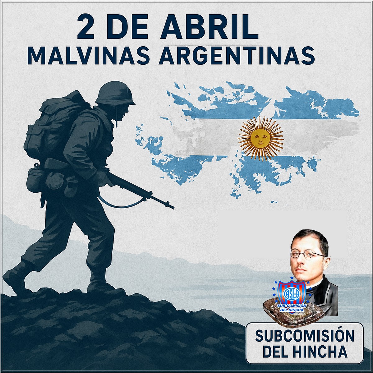 Desde la Subcomisión del Hincha de San Lorenzo, recordamos con respeto y orgullo a los héroes que defendieron nuestra patria en la Guerra de Malvinas. A 43 años del conflicto del Atlántico Sur rendimos homenaje a quienes dieron la vida por la Patria y a sus compañeros de combate.