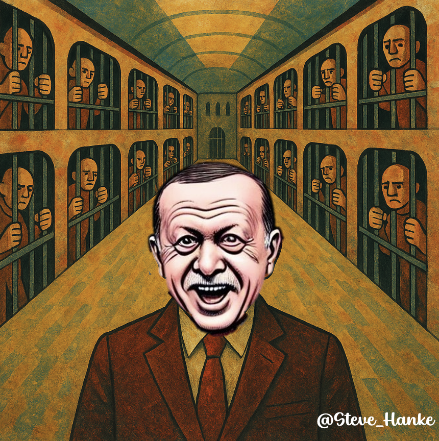 steve_hanke's tweet photo. #TurkeyWatch🇹🇷:

PRES. ERDOGAN’S TURKEY = NO OPPOSITION = NO PROBLEM. https://t.co/QEVfzJ1Tfg