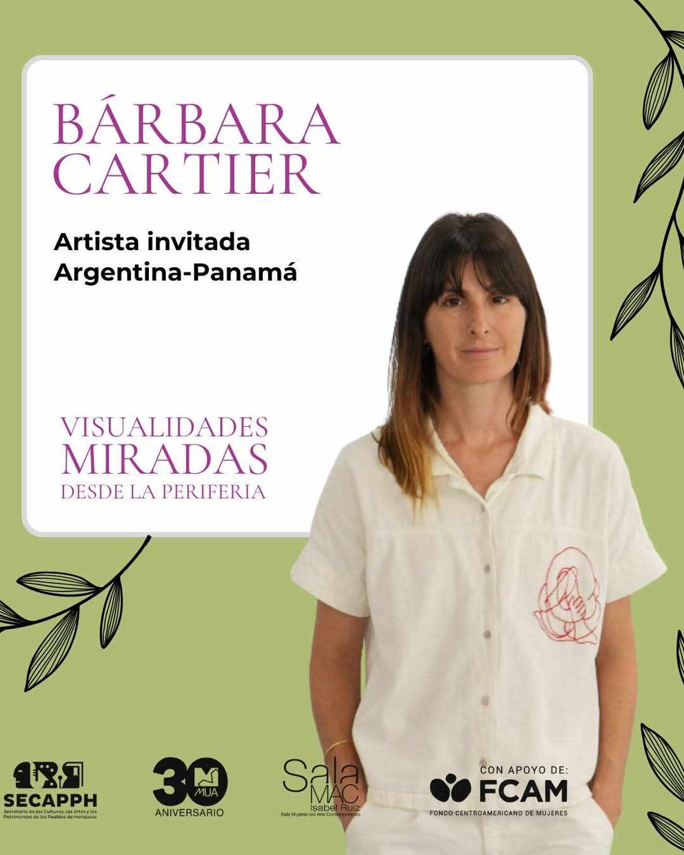 sala_mac's tweet photo. Hoy miércoles 2 de abril es la tercera sesión de #Conversaciones 𝐕𝐈𝐒𝐔𝐀𝐋𝐈𝐃𝐀𝐃𝐄𝐒 𝐌𝐈𝐑𝐀𝐃𝐀𝐒 𝐃𝐄𝐒𝐃𝐄 𝐋𝐀 𝐏𝐄𝐑𝐈𝐅𝐄𝐑𝐈𝐀 
Esta actividad cuenta con el apoyo del Fondo Centroamericano de Mujeres (FCAM) y la SECAPPH.

#MUA #FCAM #SECAPPH #Matriz #MujeresCreadoras https://t.co/ZCOqCnFNvU