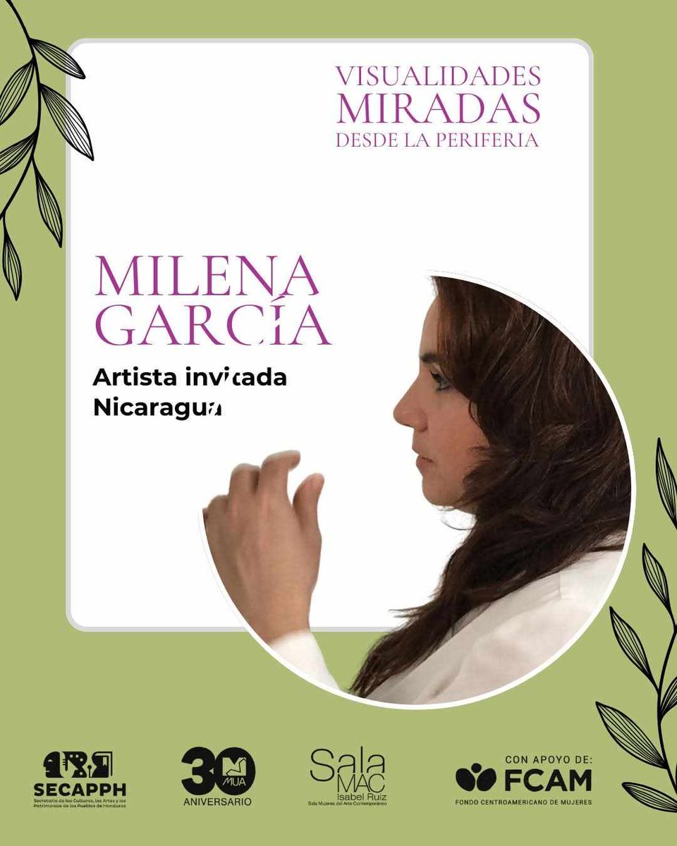 sala_mac's tweet photo. Hoy miércoles 2 de abril es la tercera sesión de #Conversaciones 𝐕𝐈𝐒𝐔𝐀𝐋𝐈𝐃𝐀𝐃𝐄𝐒 𝐌𝐈𝐑𝐀𝐃𝐀𝐒 𝐃𝐄𝐒𝐃𝐄 𝐋𝐀 𝐏𝐄𝐑𝐈𝐅𝐄𝐑𝐈𝐀 
Esta actividad cuenta con el apoyo del Fondo Centroamericano de Mujeres (FCAM) y la SECAPPH.

#MUA #FCAM #SECAPPH #Matriz #MujeresCreadoras https://t.co/ZCOqCnFNvU