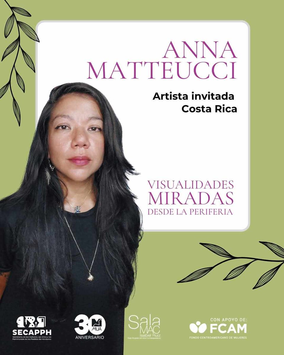 sala_mac's tweet photo. Hoy miércoles 2 de abril es la tercera sesión de #Conversaciones 𝐕𝐈𝐒𝐔𝐀𝐋𝐈𝐃𝐀𝐃𝐄𝐒 𝐌𝐈𝐑𝐀𝐃𝐀𝐒 𝐃𝐄𝐒𝐃𝐄 𝐋𝐀 𝐏𝐄𝐑𝐈𝐅𝐄𝐑𝐈𝐀 
Esta actividad cuenta con el apoyo del Fondo Centroamericano de Mujeres (FCAM) y la SECAPPH.

#MUA #FCAM #SECAPPH #Matriz #MujeresCreadoras https://t.co/e6icHExz14