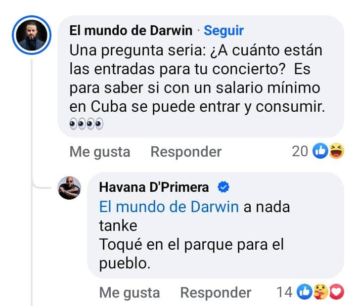 Qué clase de papelón el de "El mundo de Darwin" 😂😂 Alexander Abreu lo calló. 👏👏👏
<a href="/MundoDarwin/">Darwin Santana</a>, date un respetón 🤭
#CubaNoEsMiami