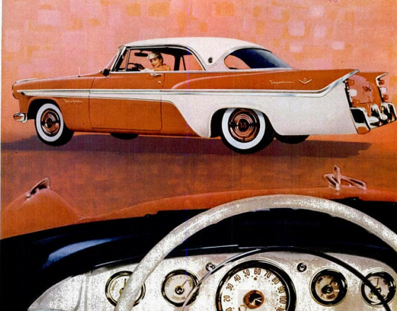 DaveDuricy's tweet photo. Mid-century America was so prosperous, ladies purchased new DeSotos just to participate in their local demolition derbies. 1956 DeSoto Fireflite Sportsman. https://t.co/aKkcN50XsZ
