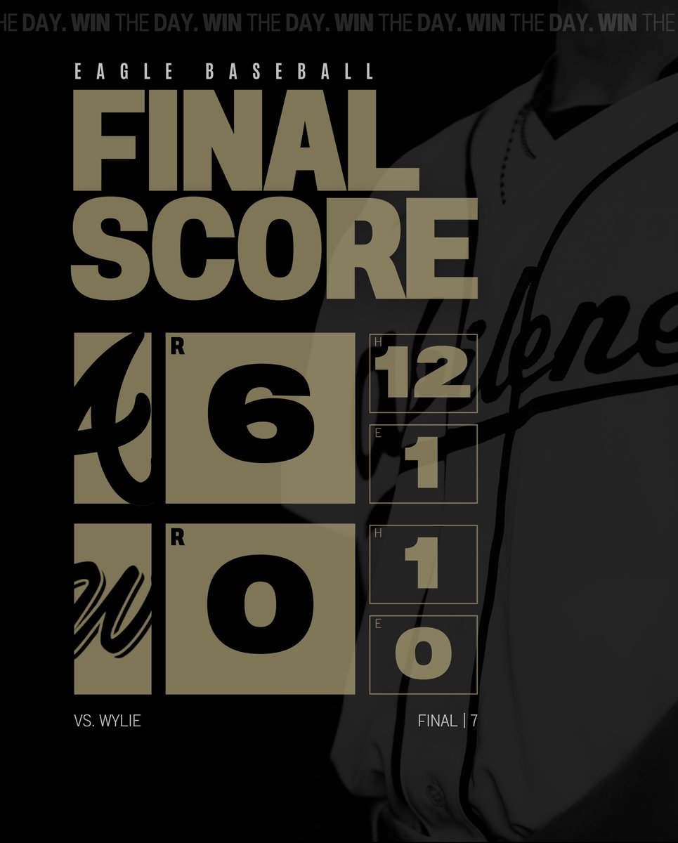 Win The Day.

#WTD | #EagleBaseball⚾️