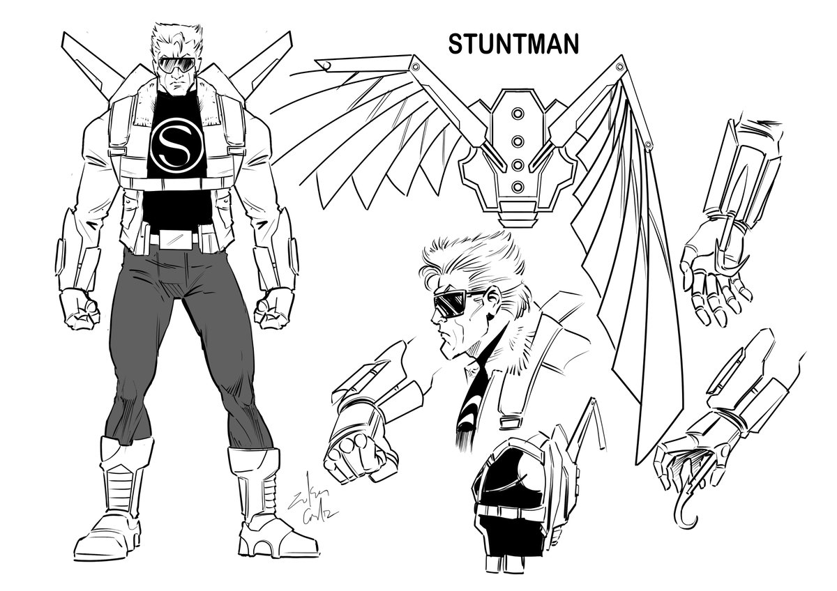 RisingStarCom's tweet photo. The design of Stuntman, the antagonist of Rebound's short story in the upcoming anthology Tales to Inspire!

SIGN UP: https://t.co/7mvNSyA2zs https://t.co/uwTiPGMlc0