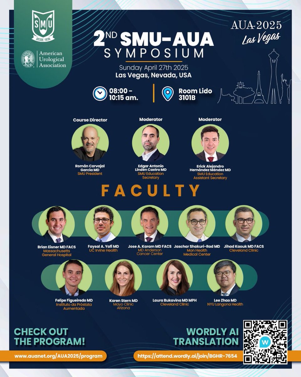 Congreso sociedad Mexicana de urología. #SMU2025 AUA2025