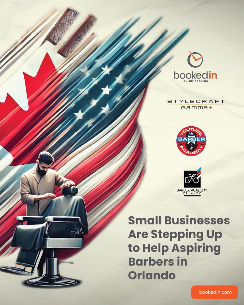 💈✂️ Free Barber School Tuition? Say Less!

While the US and Canada are navigating trade tension, we’re focusing on what really matters—empowering people. 🚀 

YouTube Barber Academy, Bookedin, Orlando Barber Academy and StyleCraft just gave aspiring barbers in Orlando the