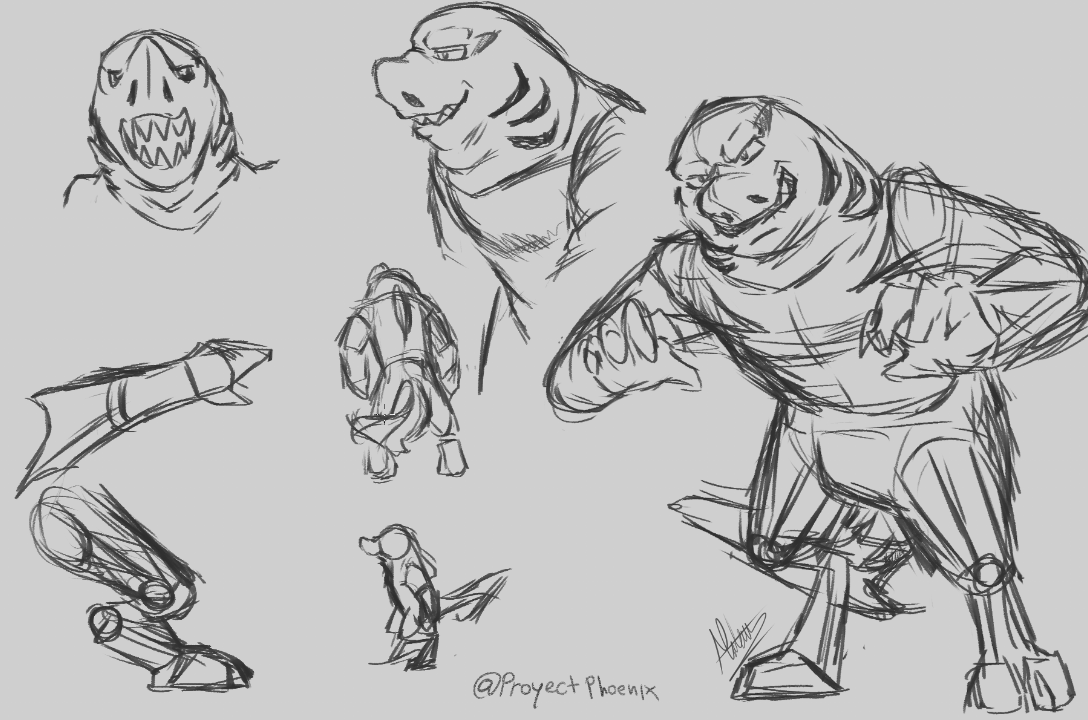 ProyectPhoenix's tweet photo. El día de hoy traigo el diseño de un tiburón que es mas tiburón tanto que tiene que usar partes mecánicas para andar o tomar objetos #shark #oc #furryartwork #digitalart #sketch #furryartist https://t.co/HuFxYv330E