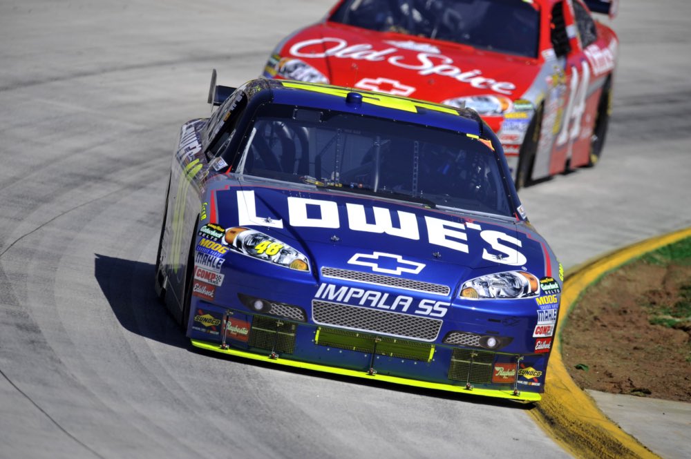 KeithMarek's tweet image. Jimmie Johnson was an animal at Martinsville.

From M’ville II in ‘03 to M’ville I in ‘14 (22 Races), he earned 18 Top 5’s, 14 of those Top 3’s.

He amassed 8 wins in that span, leading 100+ laps 13 times.

In an 8 race stretch from ‘06-‘09, his avg. finish was 1.75.

Lethal.