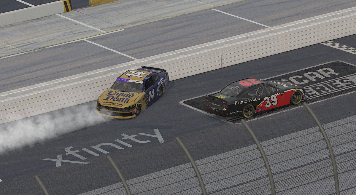 Well... Podium streak is over, but not from a lack of speed. Rolled the dice and grabbed track position on scuffed tires. Kept the lead through multiple yellows only to get wrecked from the lead with 10 to go. 🥴

Regroup at Bristol.

PapaBear Racing:
<a href="/BBear1490/">BigPapaBear1490</a> -- P7
Griff -- P9