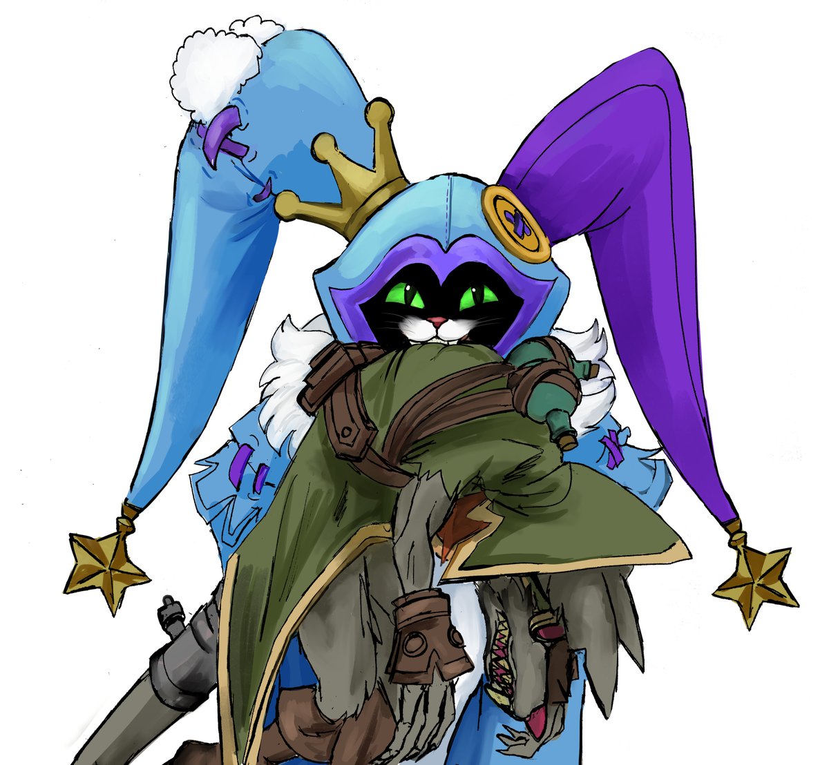 _Sloppy__'s tweet image. (^・ω・^ )
( Cat-in-the-Box Shaco y Twitch )