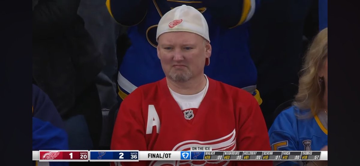 2-0 vs the wings this season and the win streak continues into Thursday against the Penguins 

Good bye and good night Detroit #stlblues