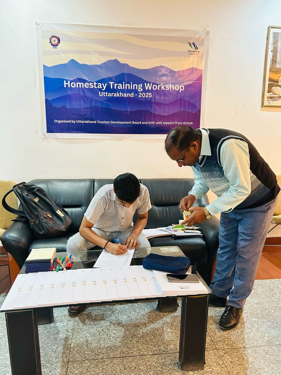 ✅ Homestay hospitality &amp; capacity development training wrapped up in Uttarkashi with support from <a href="/UTDBofficial/">Uttarakhand Tourism</a>! 40 homestay owners trained &amp; ready to welcome travelers—now bookable on platforms like <a href="/Airbnb/">Airbnb</a>. #SustainableTourism #RuralHospitality <a href="/gssjodhpur/">Gajendra Singh Shekhawat</a> <a href="/MygovU/">MyGov Uttarakhand</a>