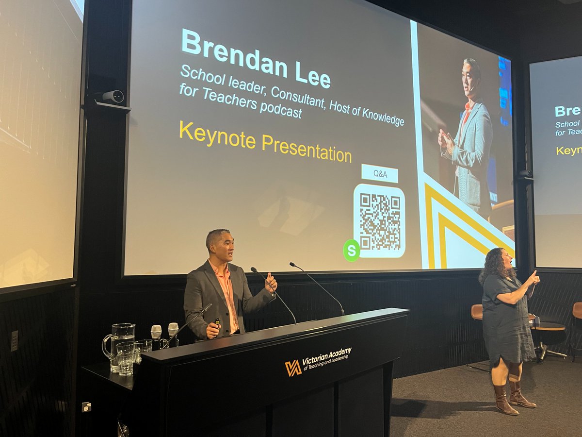 Looking forward to a great day of learning at the <a href="/VicGovDE/">Victorian Department of Education</a> Numeracy &amp; Maths Symposium. Opening keynote from <a href="/learnwithmrlee/">Brendan Lee</a> underway. Then hearing from school based presenters <a href="/Brad_Nguyen_/">Brad Nguyen</a> Sacha Giurietto, Michelle Winch, Zahra Harvey, &amp; Rachael-Anne Burgin