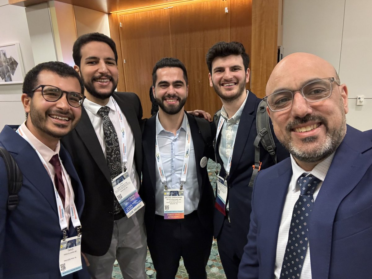 DaraghmaMotaz's tweet photo. Great catching up with Dr. Saher Sabri after the SIR Townhall on IR education. Grateful for the opportunity to highlight our study on IR in Palestine and contribute to the global conversation on training disparities.
#SIR25NASH #GlobalIR #Interventional #Radiology #MedEd @SIRspecialists