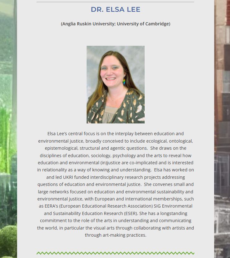 🌍AVP 2025 Keynote: Dr. Elsa Lee 🎨
Exploring the intersections of education, environmental justice, and the arts—don’t miss Dr. Elsa Lee at #AVP2025 this June!

#EnvironmentalJustice #EducationAndJustice #SustainabilityEducation  #Relationality #VisualArts #EducationalResearch