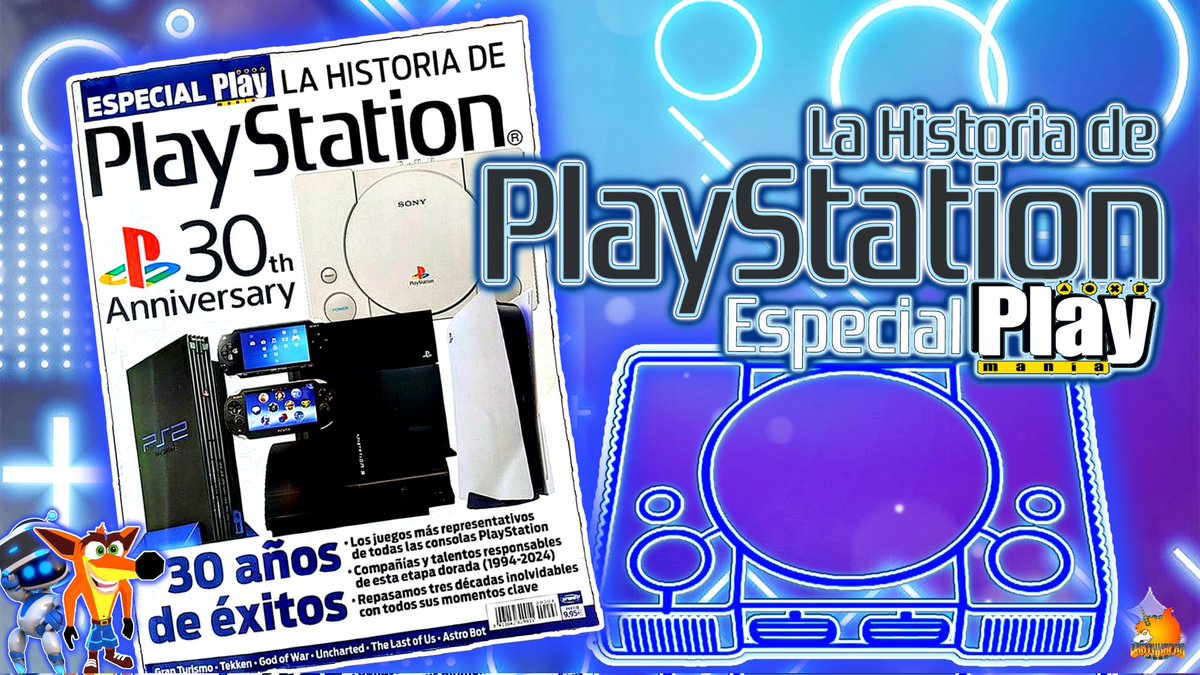 🎮 La Historia de PLAYSTATION:
30 años de éxitos
Número Especial <a href="/revisplaymania/">PLAYMANIA</a>

youtu.be/d30BMrGGtUY

#PlayStation #PlayStation5 #PlayStationPlus #Playstation30th #Retro #Retrogamer #PSone #PSP #PS5 #PS5Share #PS5Pro #GranTurismo #GodOfWarRagnarok #astrobotps5