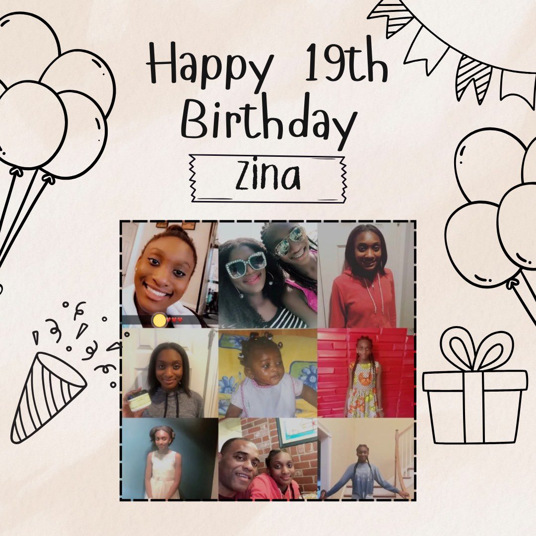 mrsufodike's tweet image. Happy Birthday Zina 🎉🎁🥰 We love you to the moon and back ❤️#happybirthday #19years #birthdaygirl #AprilFoolDay