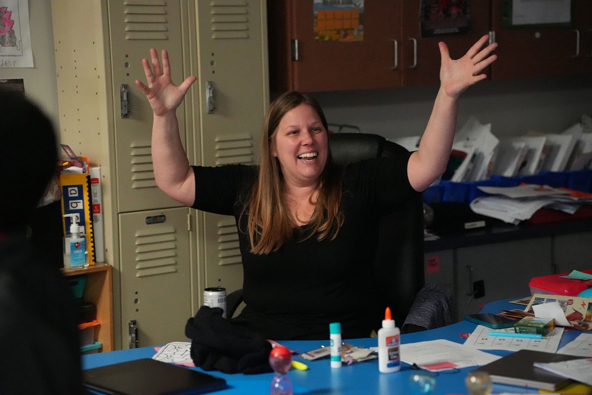 forneyisd's tweet image. Congratulations to Henderson Elementary teacher Brittany Taylor who was awarded the ARIS Thrive Grant for Autism Educators from Stages Learning. This grant includes $10,000 in autism resources and support. Out of hundreds of submissions, Brittany was one of three winners!