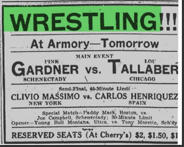 BrettEWXOX's tweet photo. April 1st, 1932 Schenectady, NY #wrestling #ProWrestling @schenectady https://t.co/S72raFfuFw