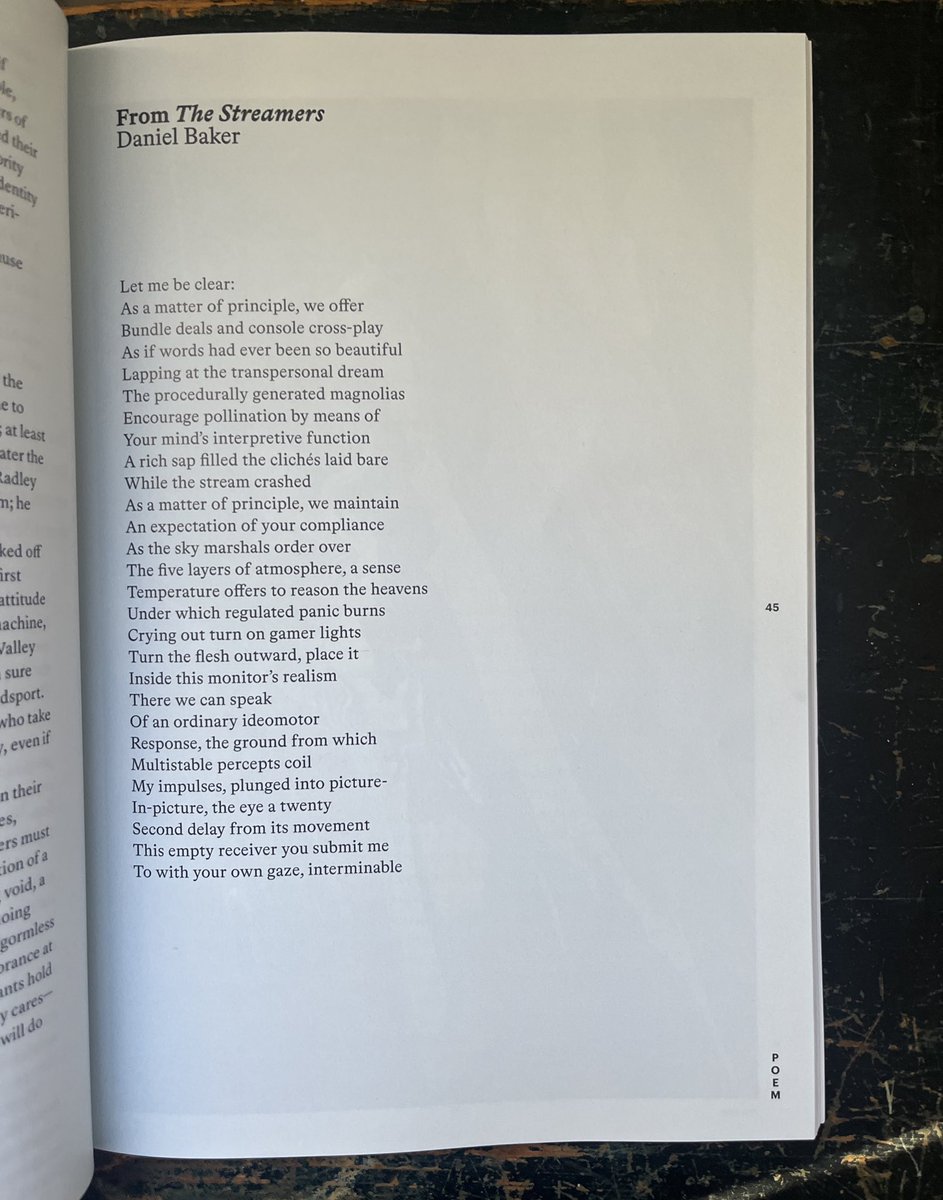 daniel baker (@dsbbbb) on Twitter photo This place is hell but an excerpt from a poem sequence THE STREAMERS is out today in the always great <a href="/thebafflermag/">The Baffler</a>, in print and online This place is hell but an excerpt from a poem sequence THE STREAMERS is out today in the always great <a href="/thebafflermag/">The Baffler</a>, in print and online