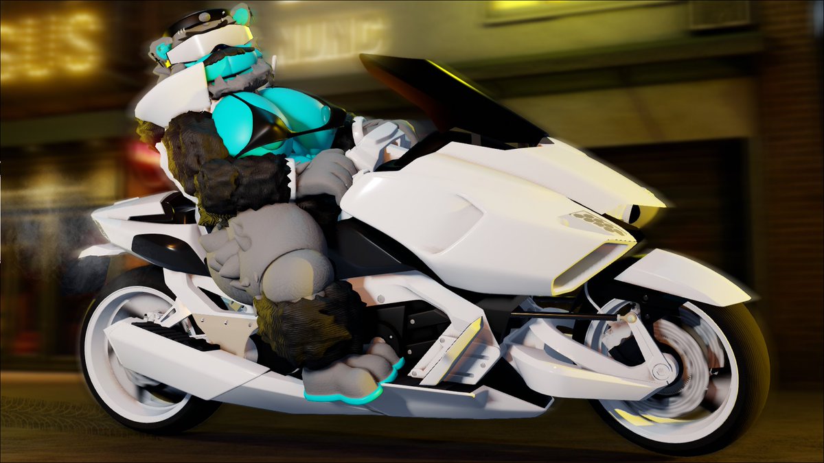 Wanna go for a ride? 🤍🖤
#nsfwtwtًً  #furrynsfwart #motorbike