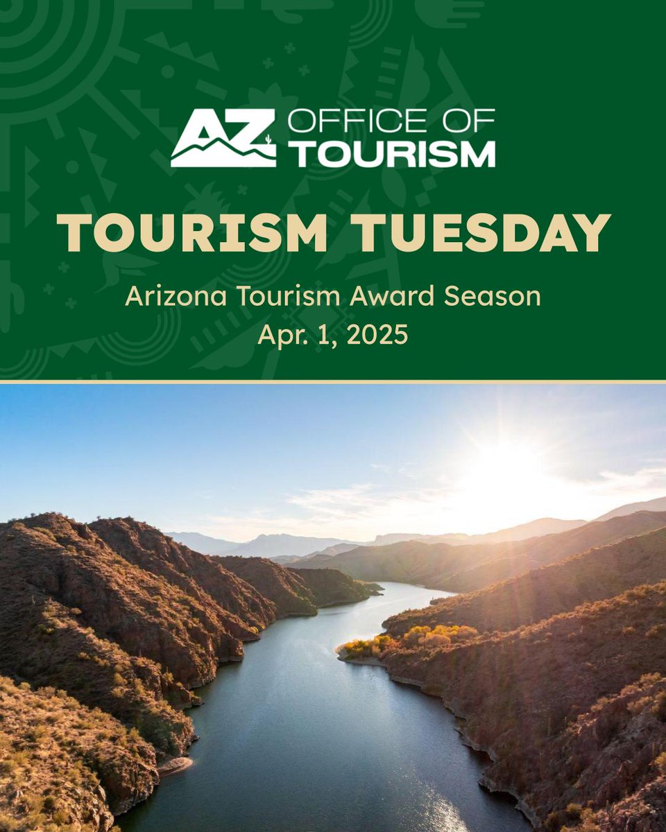 📰 In today's Tourism Tuesday:
🏆 GCOT 2025: We invite you to submit nominations for the Governor's Tourism Awards
🌵 Tucson Botanical Gardens is #4 in the nation for Best Botanical Gardens in the USA Today 10Best Readers’ Choice Awards!

Tourism Tuesday➡️ shorturl.at/1z8zV